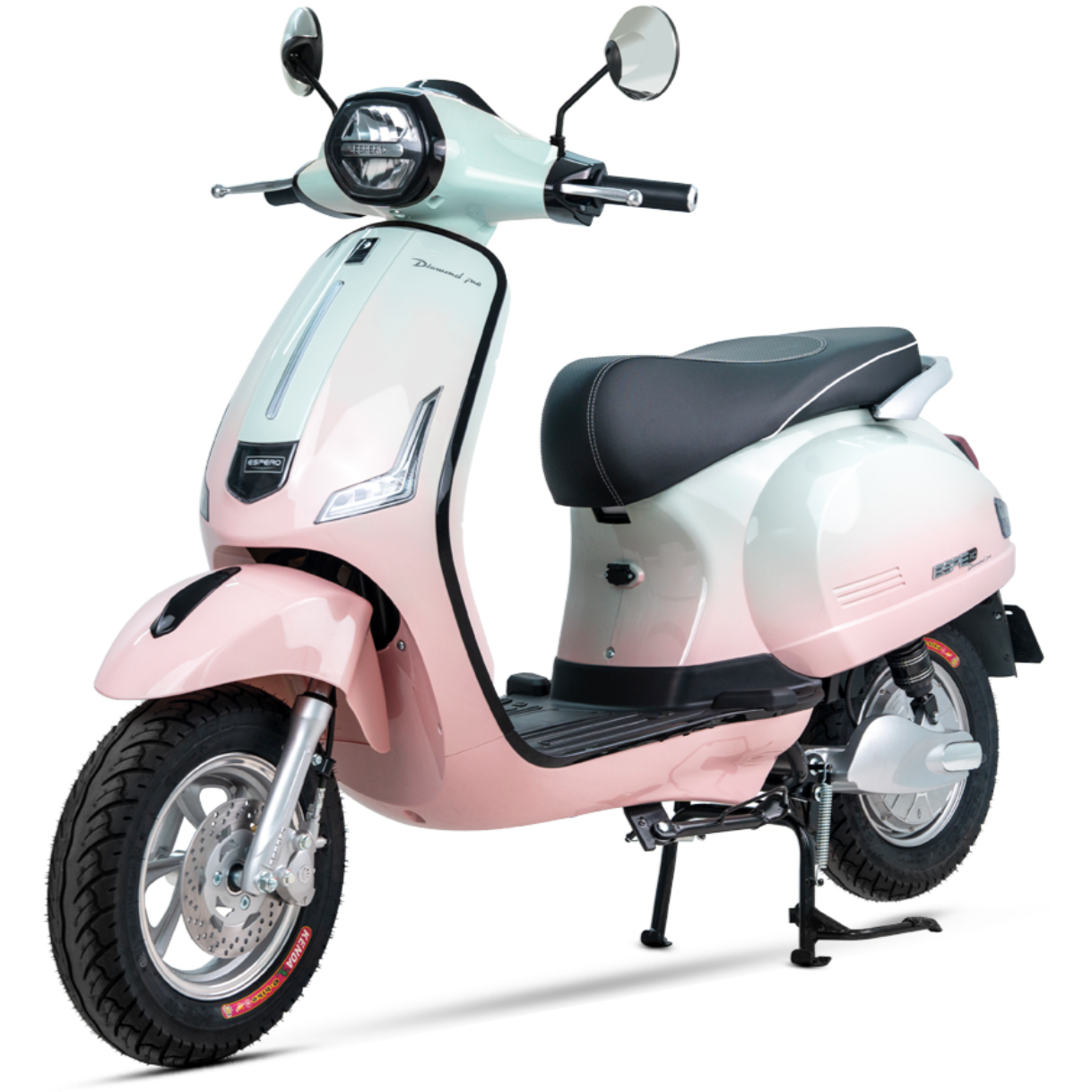 Xe điện Detech Vespa Diamond Pro (Hồng Kẹo Bông)